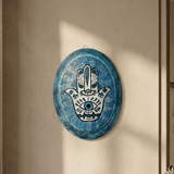 Oval Hamsa Wall Decor - Figi Home