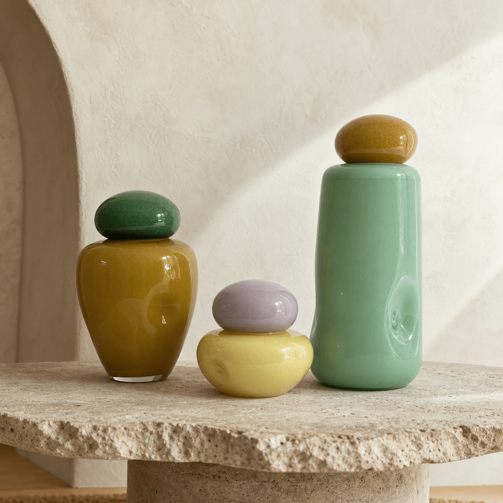 Pastel Pebble Jars - Figi Home
