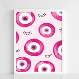 Pink Evil Eye - Figi Home