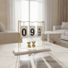 Golden Desk Calendar with Bears