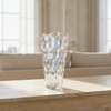 Iridescent Textured Glass Vase