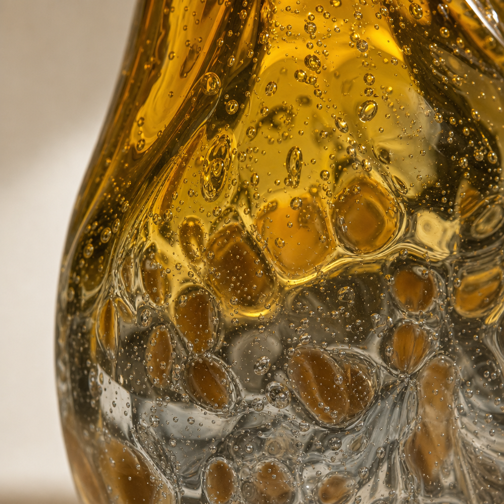 Amber Bubble Vase