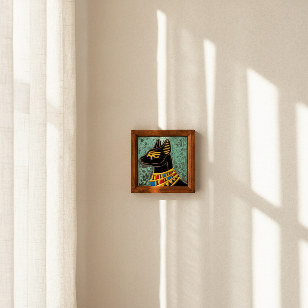 Anubis Framed Tile