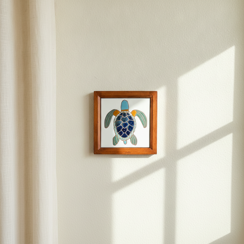 Framed Turtle Tile