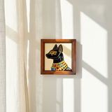 Anubis Framed Ceramic Tile
