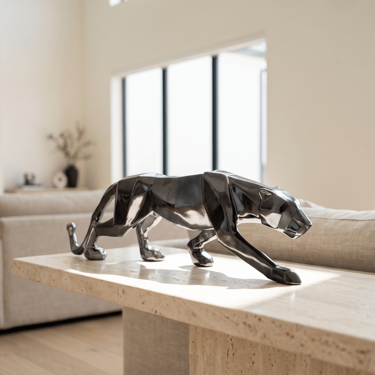 Prowling Panther Sculpture - Figi Home
