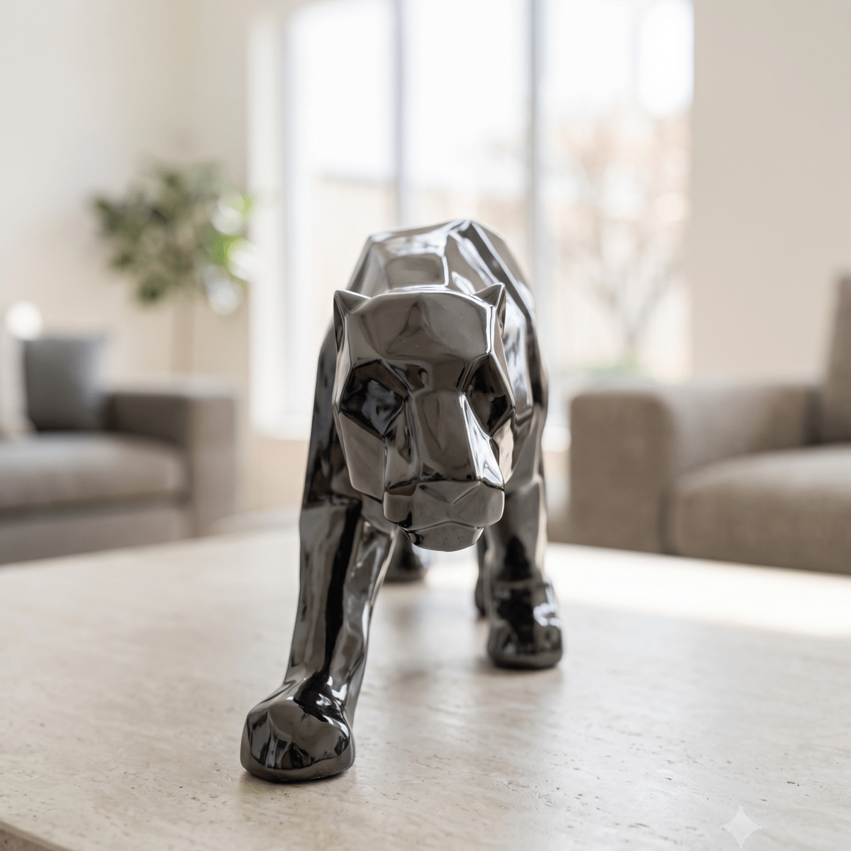 Prowling Panther Sculpture - Figi Home