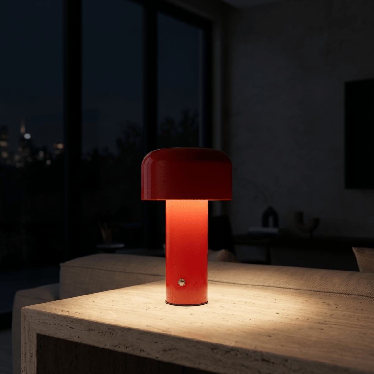 Red Mushroom Table Lamp - Figi Home