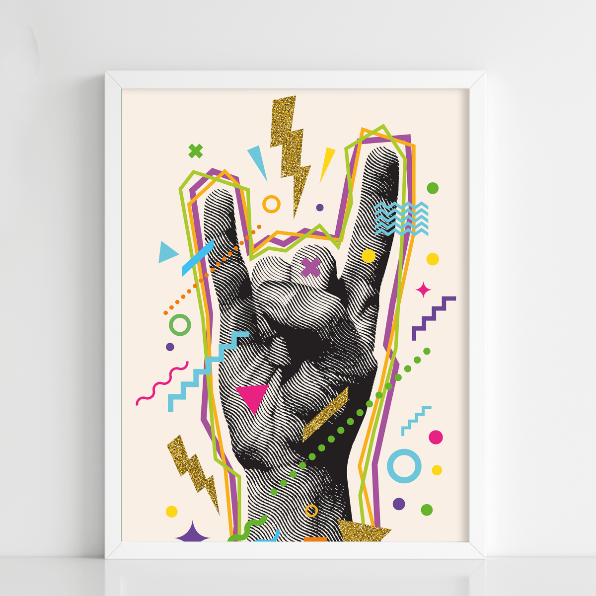 Rock & Retro Pop Hand Sign - Figi Home