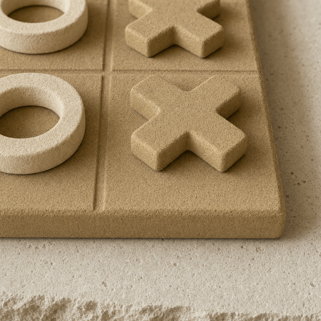 Sandy Tic-Tac-Toe Game - Figi Home
