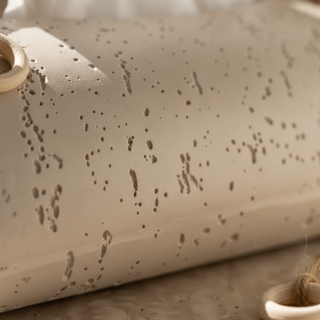 Modern Textured Scroll Tissue Holder
