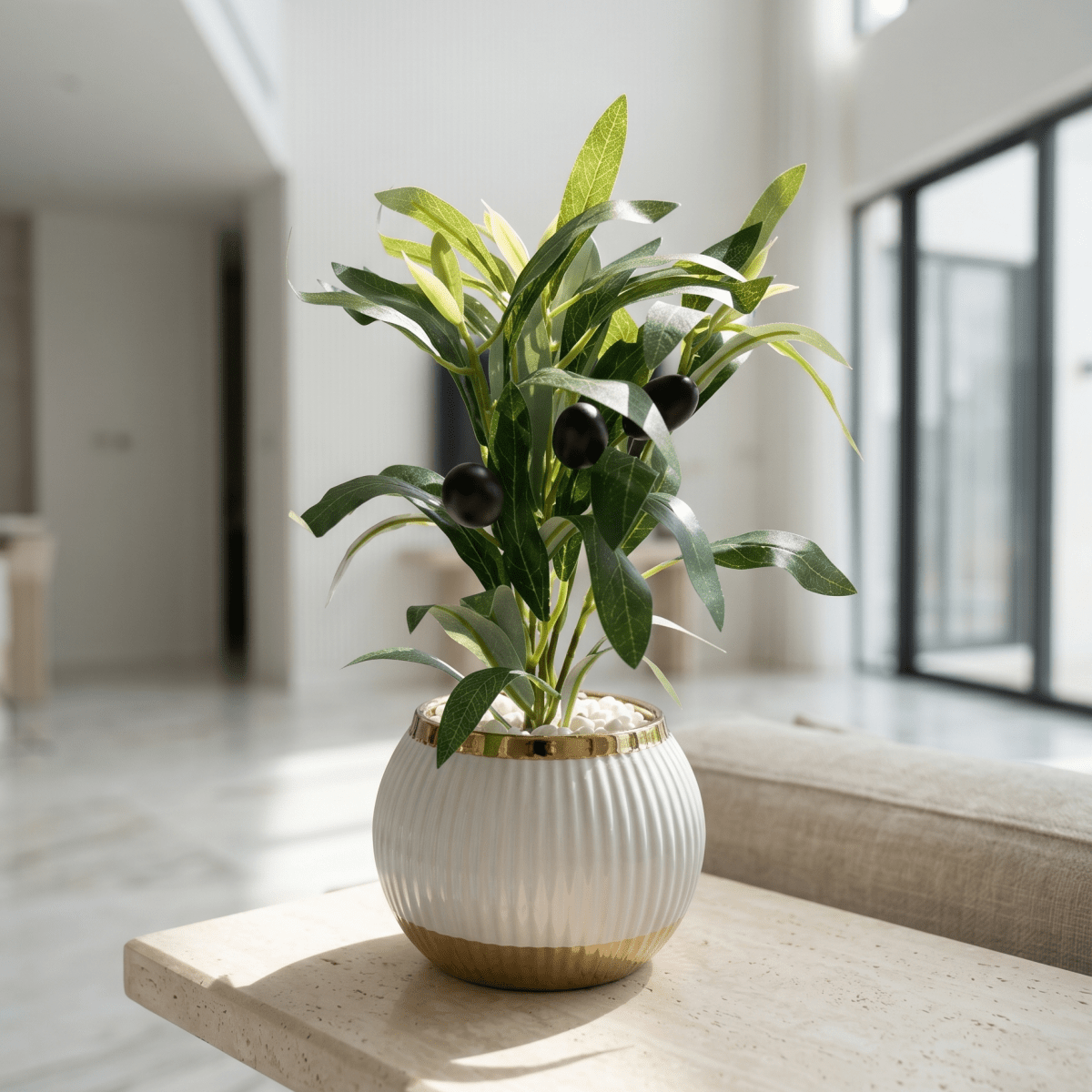 Serene Olive Pot - Figi Home