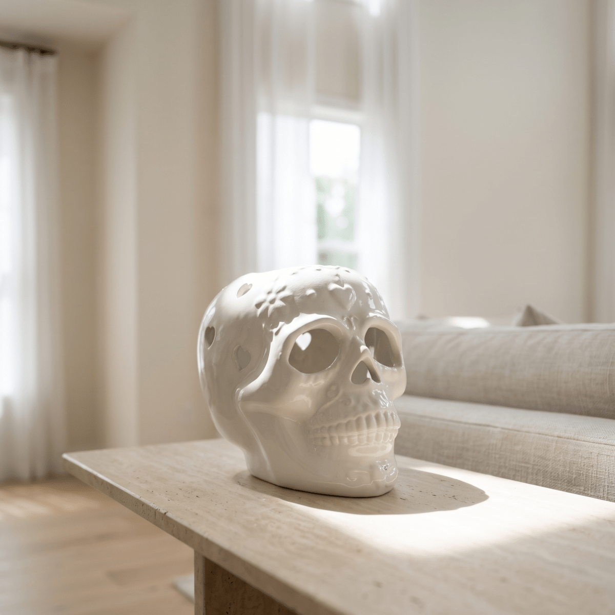 Skull Tea Light Holder - Figi Home
