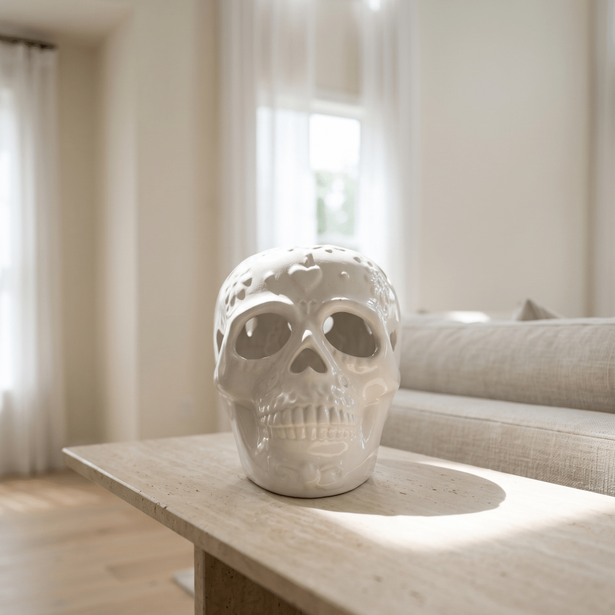 Skull Tea Light Holder - Figi Home