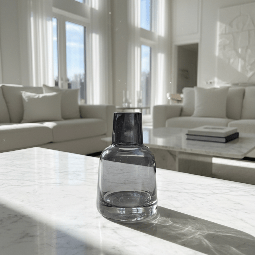Smokey Cylinder Vase - Figi Home