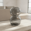 Smoky Grey Stacked Orb Vase - Figi Home