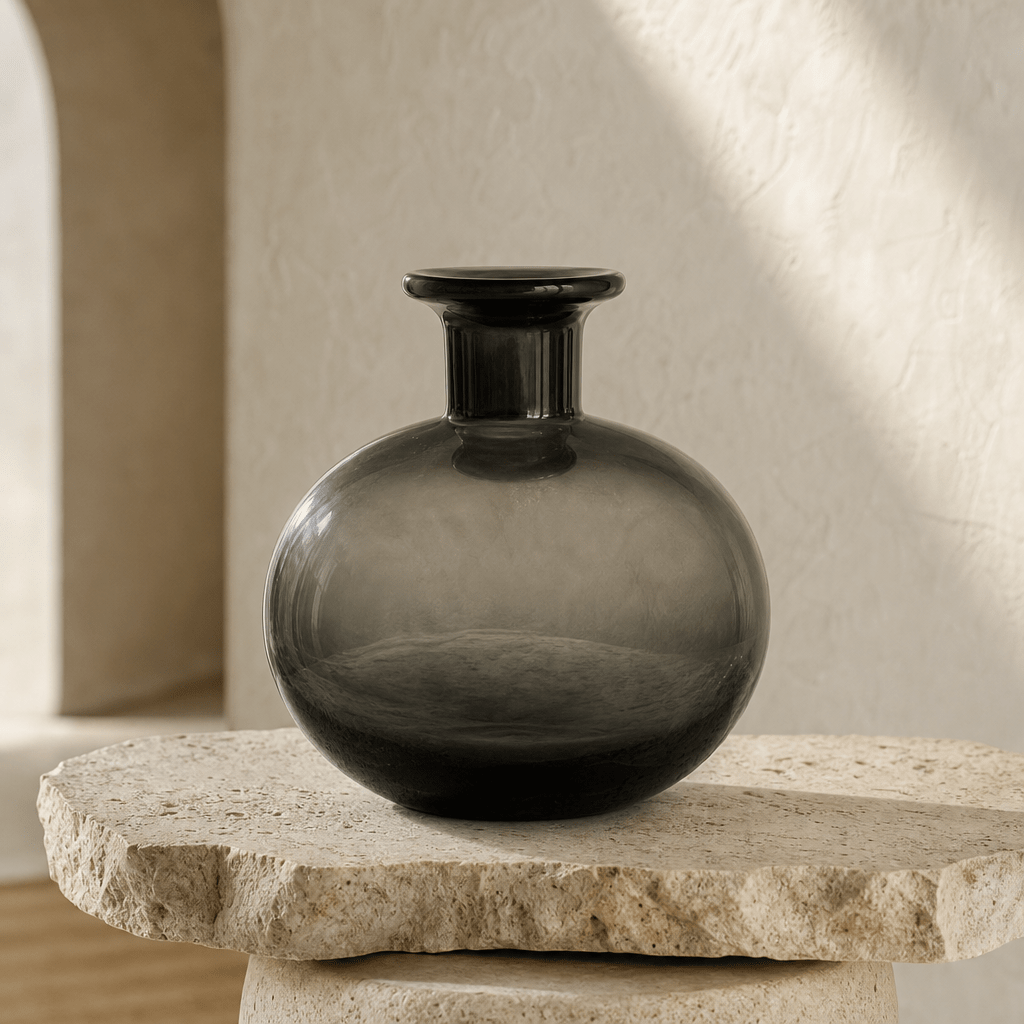 Smoky Spherical Vase - Figi Home