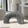 Striped Bifurcated Vase - Figi Home