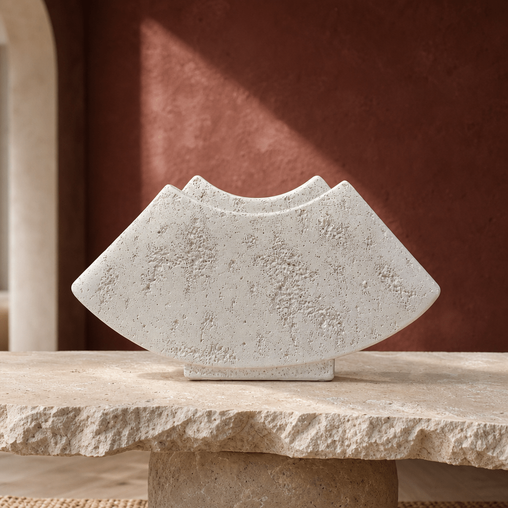Textured Fan vase - Figi Home