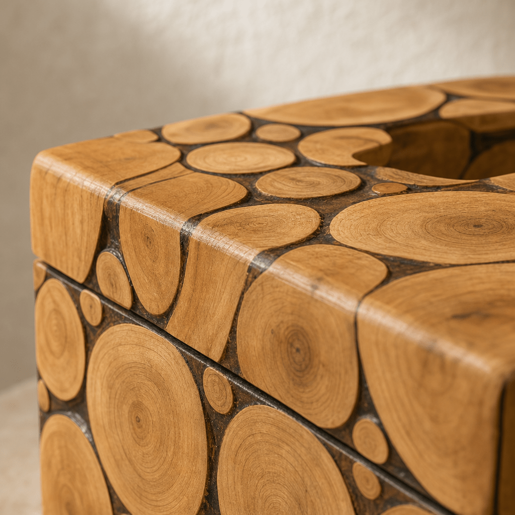 Tora Slice Wooden Tissue Box - Figi Home
