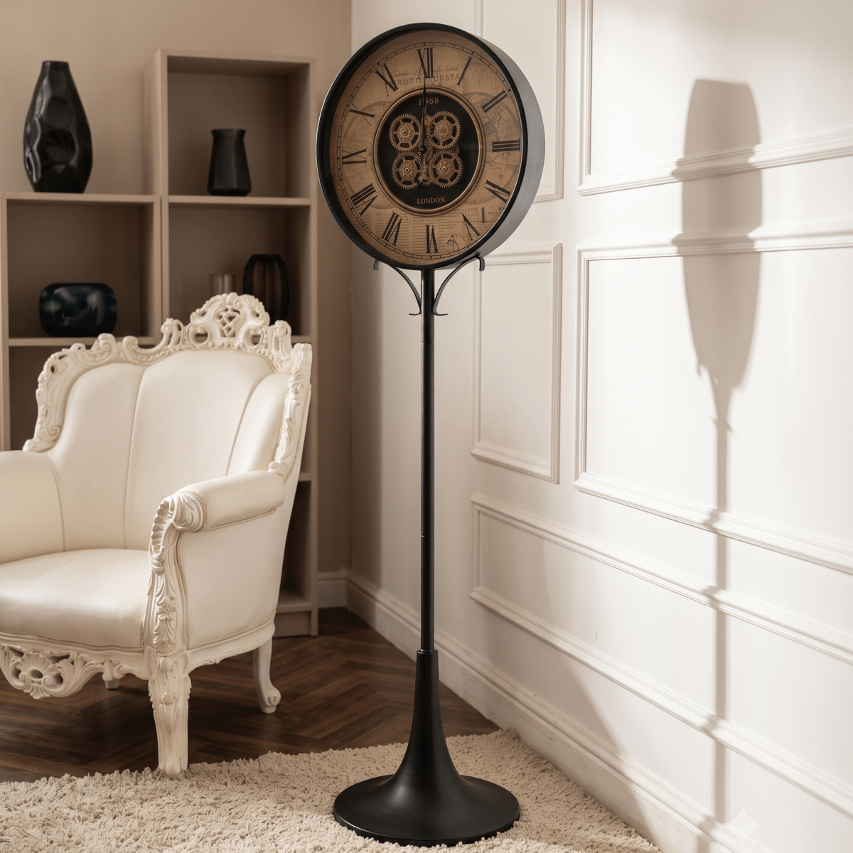 Vintage Explorer Floor Clock - Figi Home