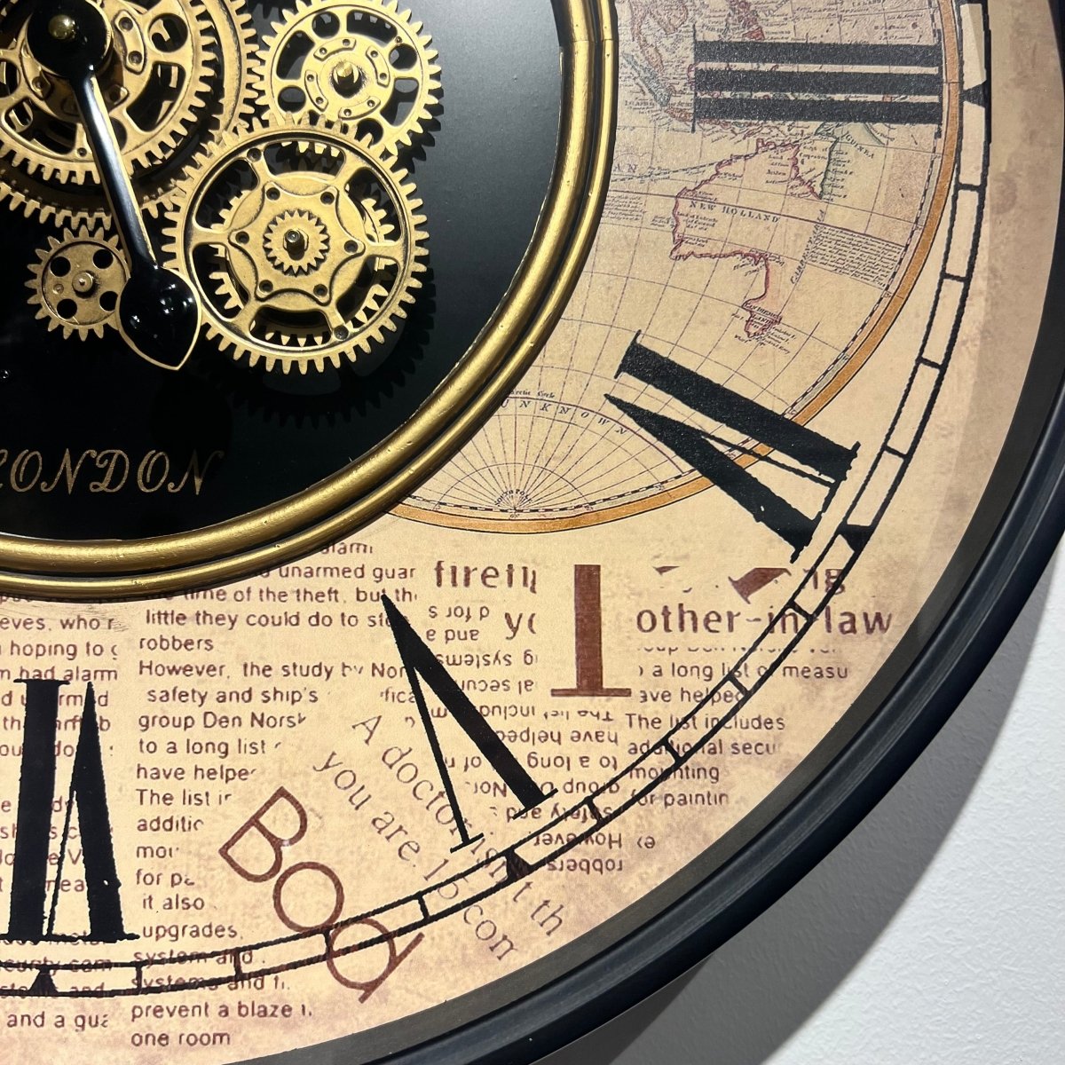 Vintage Gear Wall Clock - Figi Home