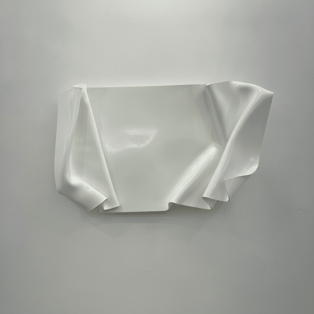White Fabric Sculpture - Figi Home