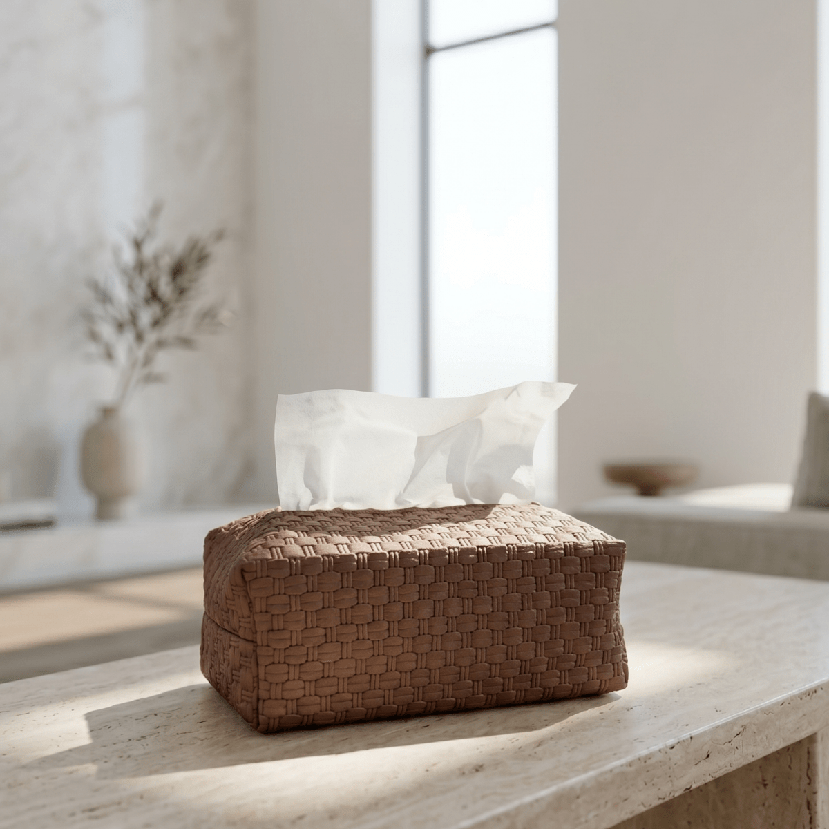 Woven Rectangle Tissue Box Cover - Figi Home