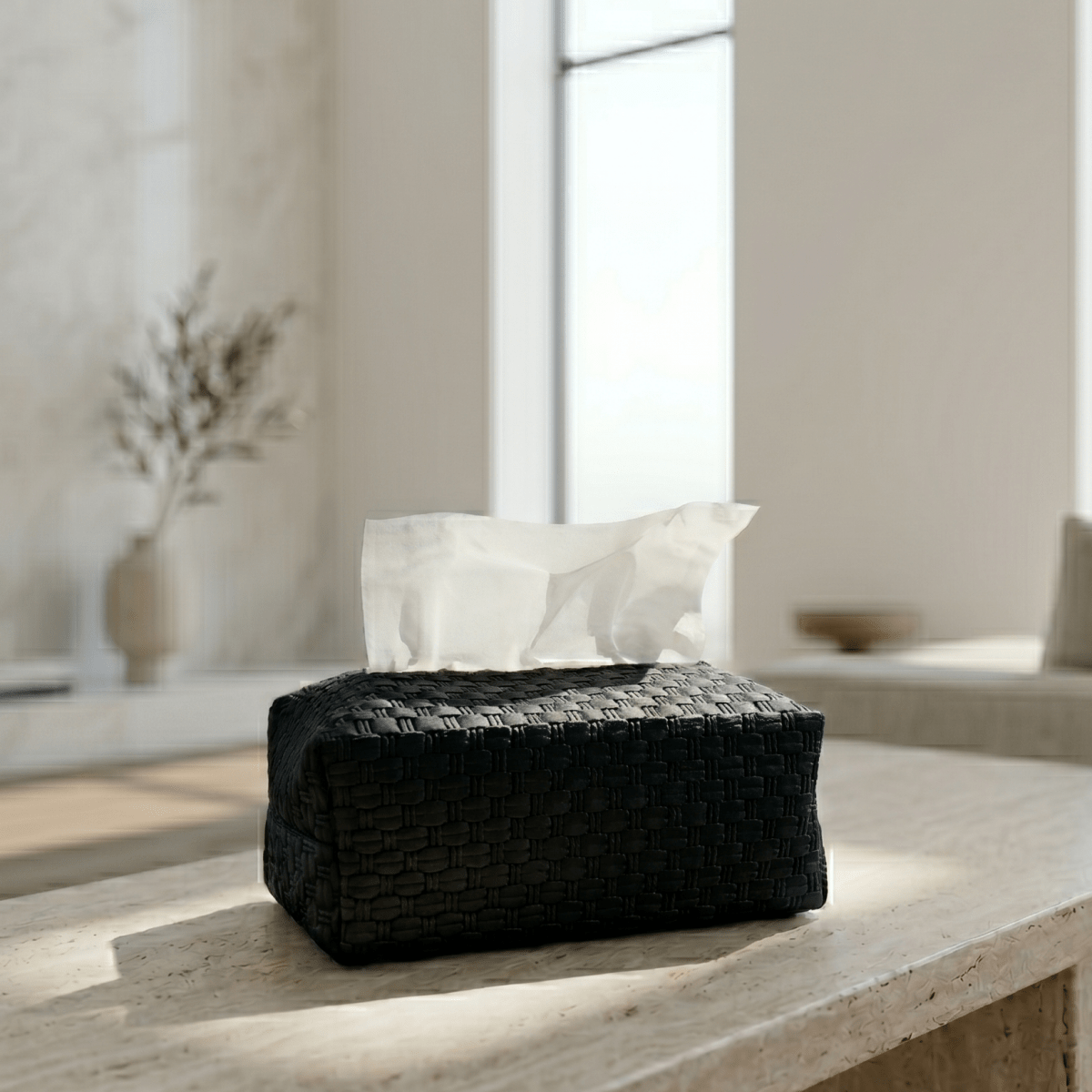 Woven Rectangle Tissue Box Cover - Figi Home