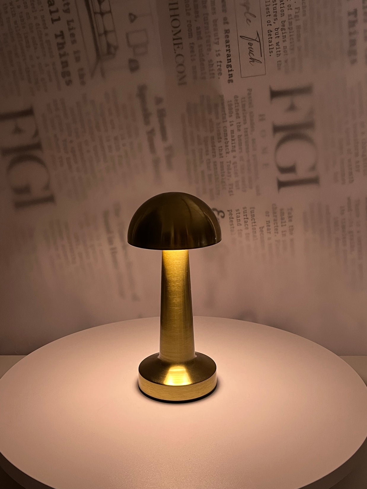 LUMI Brass Dome Lamp