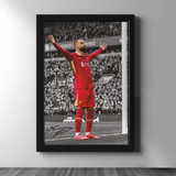Salah — Anfield Prayer Poster Frame