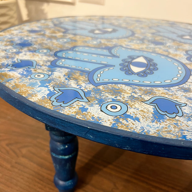 Blue Hamsa Tableya – ترابيزة طبلية