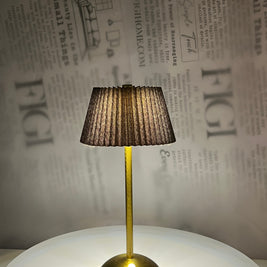 NOIR Pleated Brass Lam