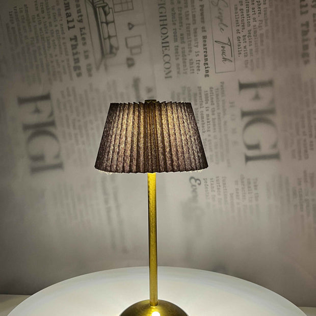 NOIR Pleated Brass Lam