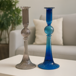 Handmade Pyrex Glass Candle Holder