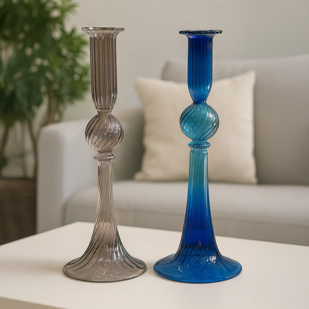Handmade Pyrex Glass Candle Holder