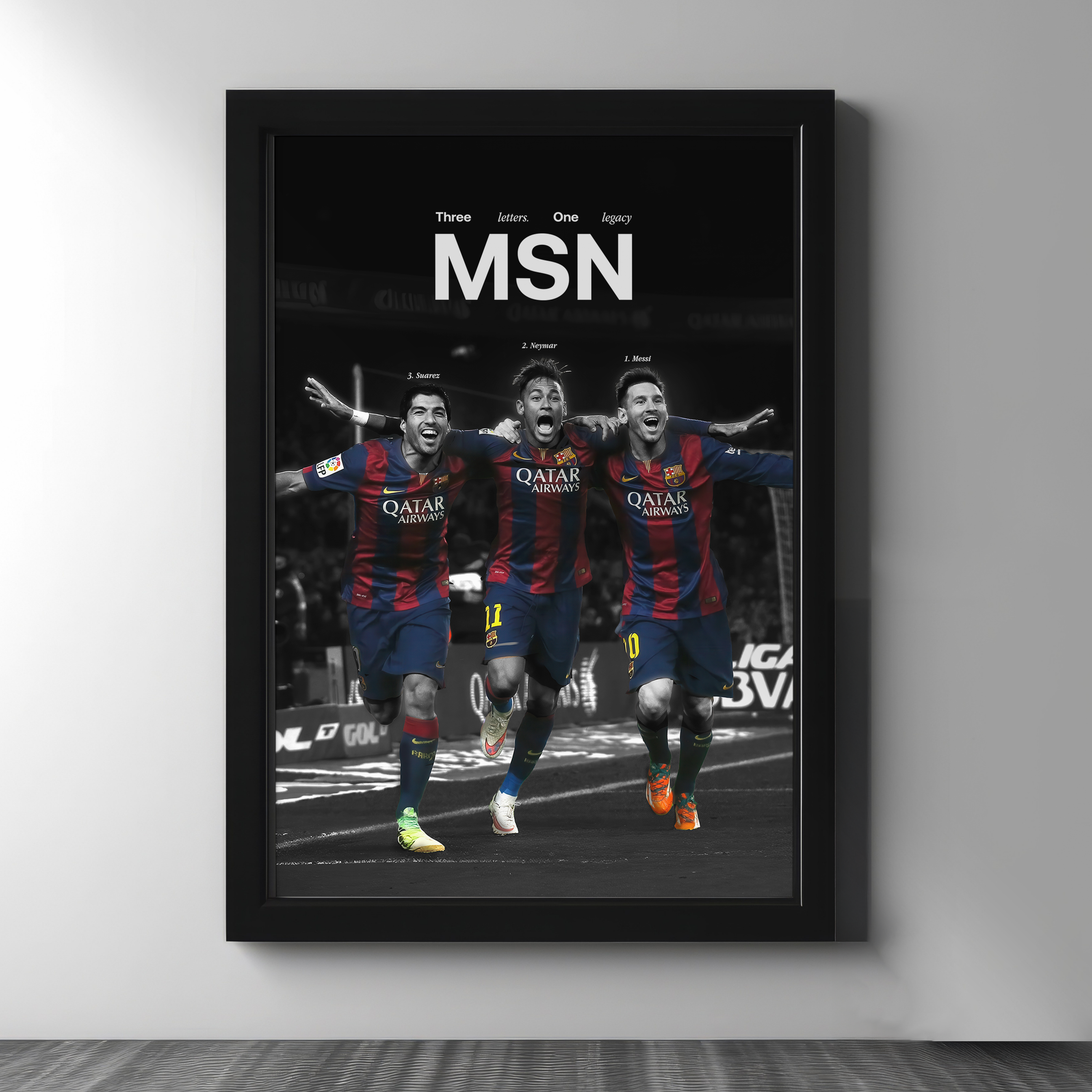 MSN — Barcelona Trio Poster Frame
