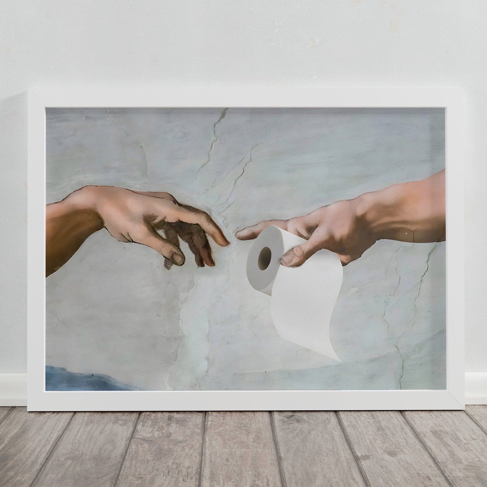 Michelangelo’s iconic toilet poster - Figi Home