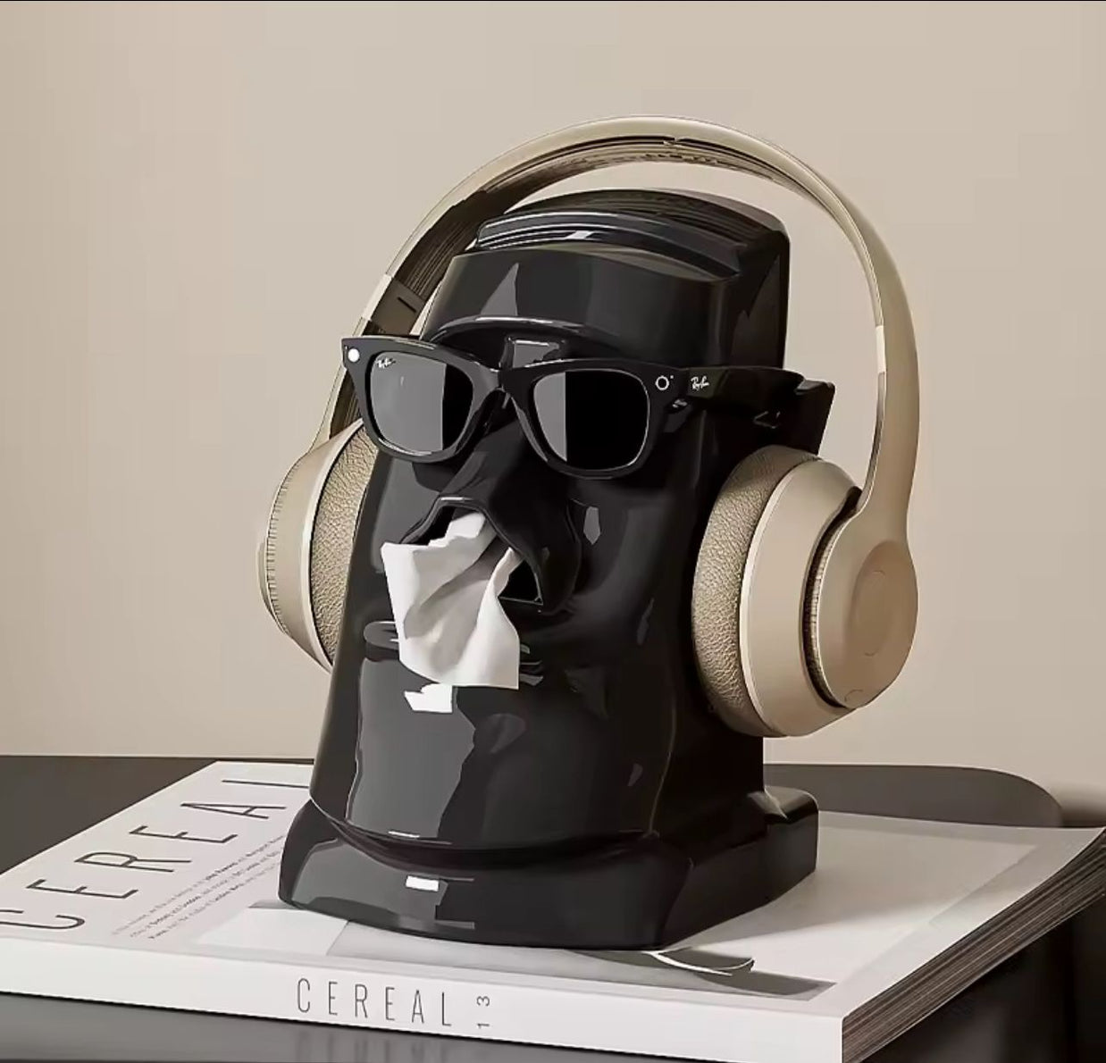 Abstract Face Tissue Box