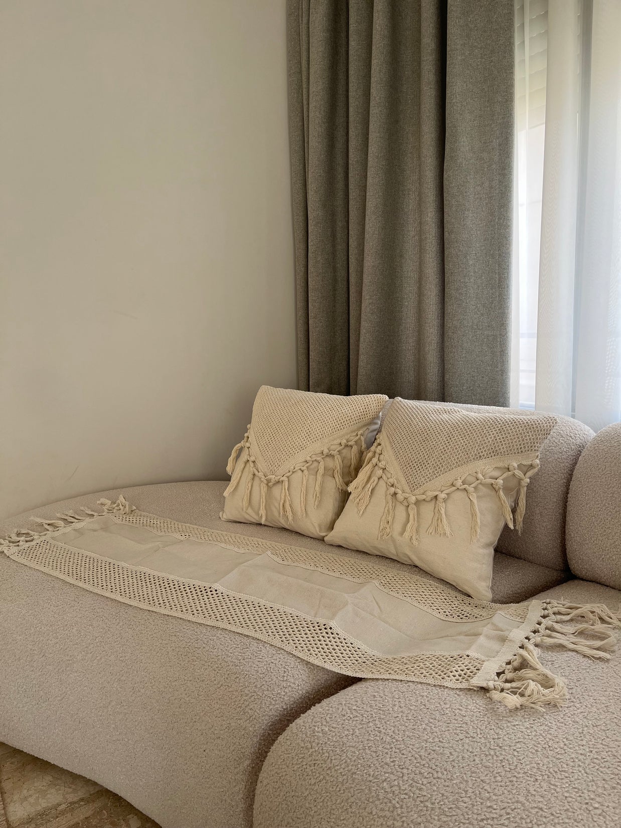 Ivory Weave Lounge Set