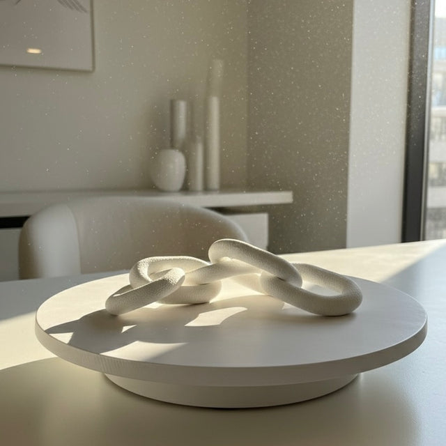 Gypsum Chain Sculpture