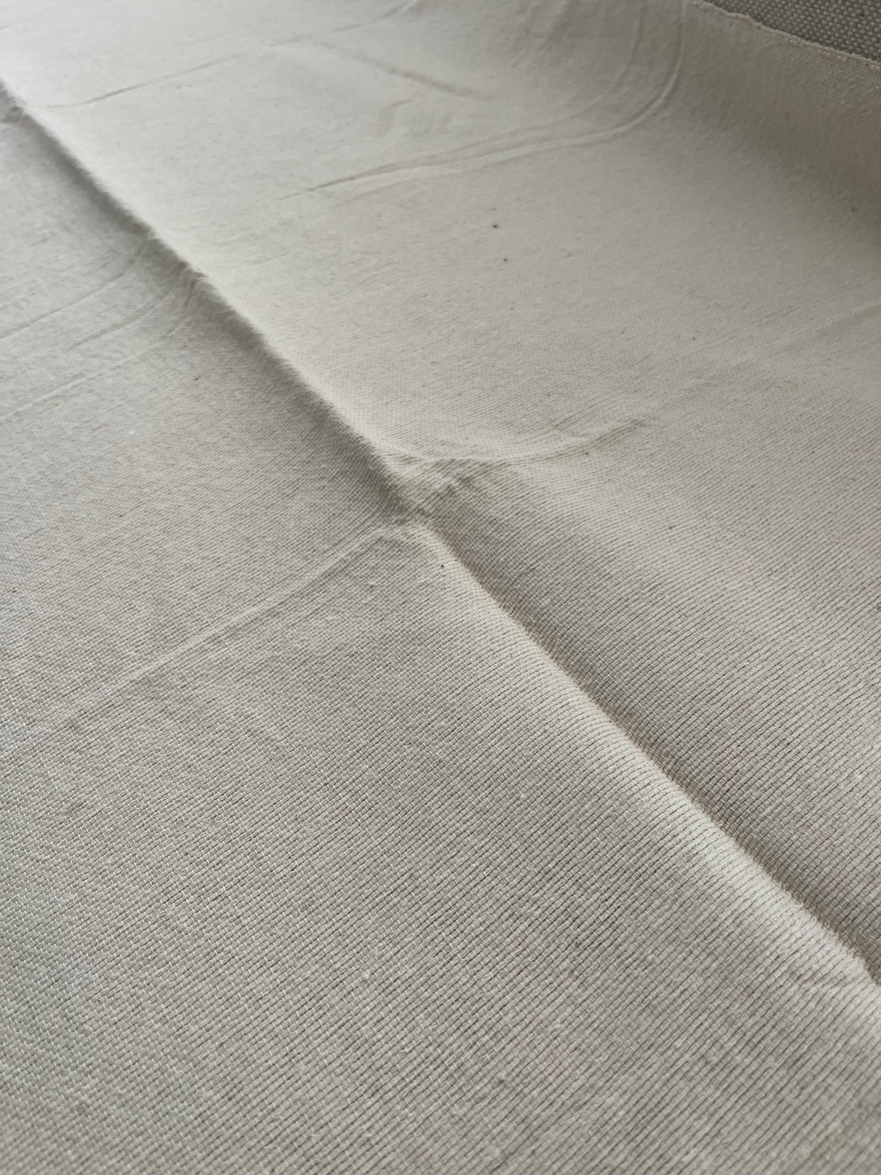 Seren Beige Linen-Cotton Throw