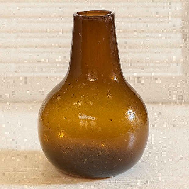 Orbiform Glass Vase