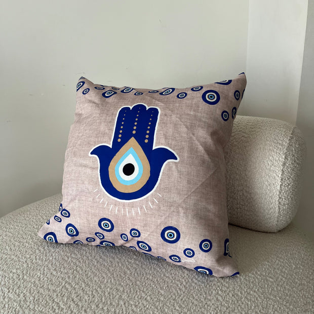 Blue hand cushion - Figi Home