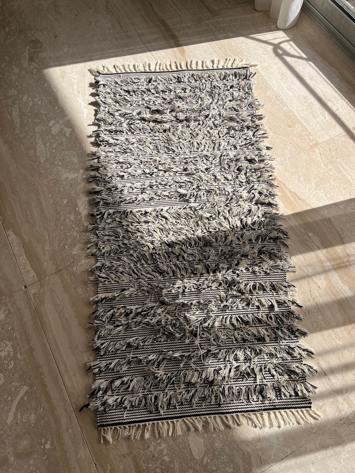 Textured Cotton Fringe kilem