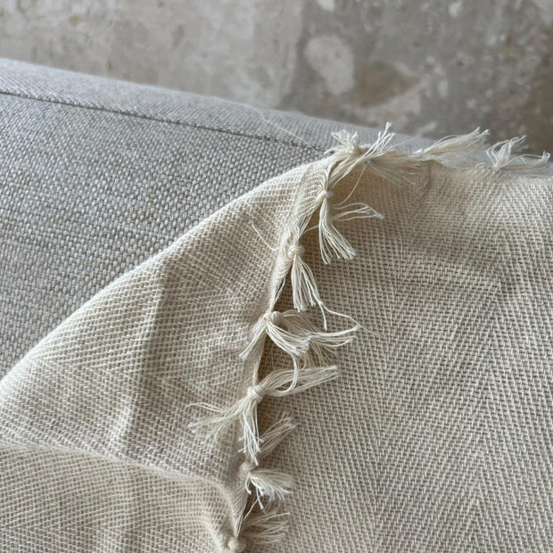 Creamy Linen couch cover