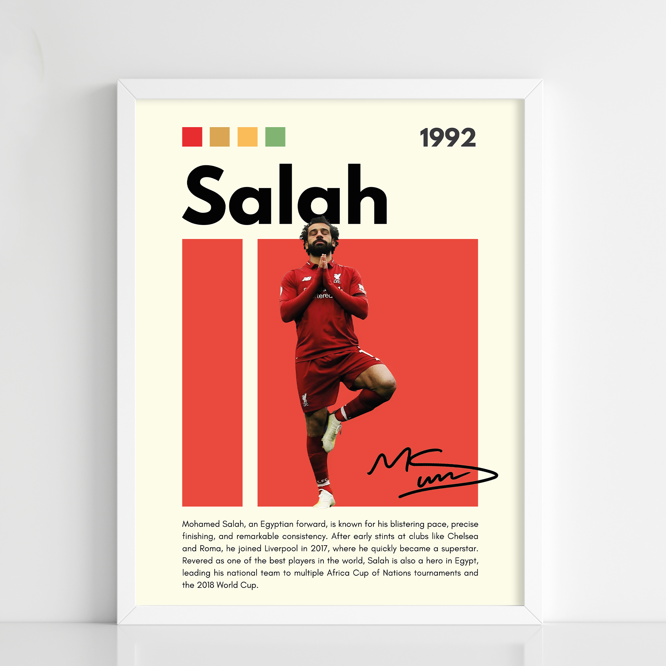 Salah Sports Poster Frame