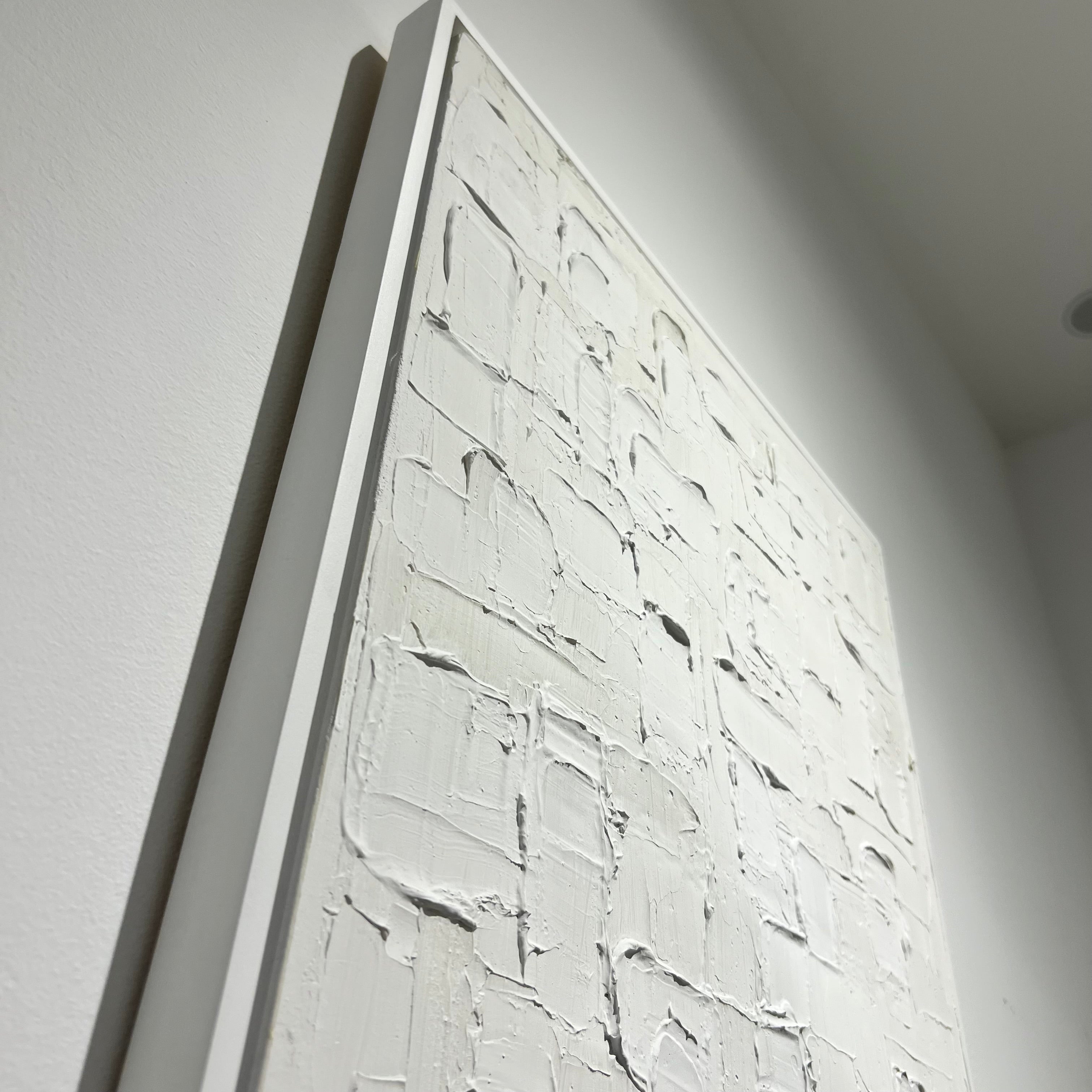 White Rubble Canvas