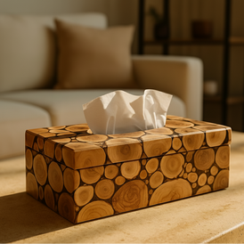 Tora Slice Wooden Tissue Box