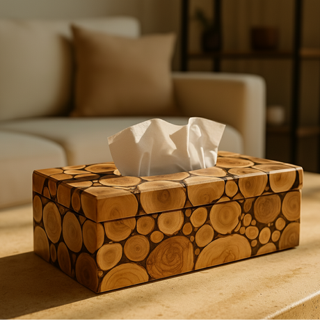 Tora Slice Wooden Tissue Box